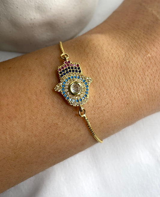 Hamza Evil Eye Adjustable Bracelet